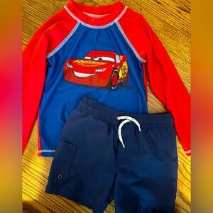 Toddler Rash Guard and swim shorts